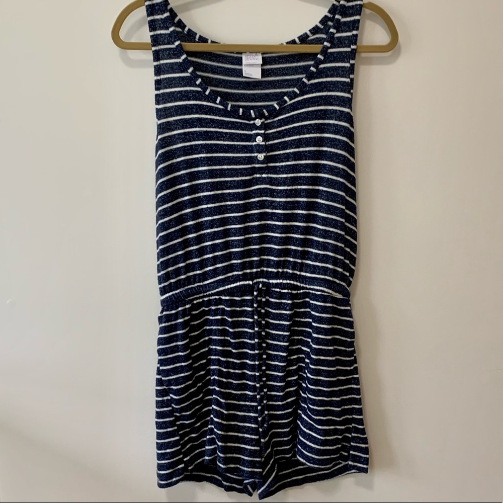 Stars Above Women’s Striped Loungewear Romper